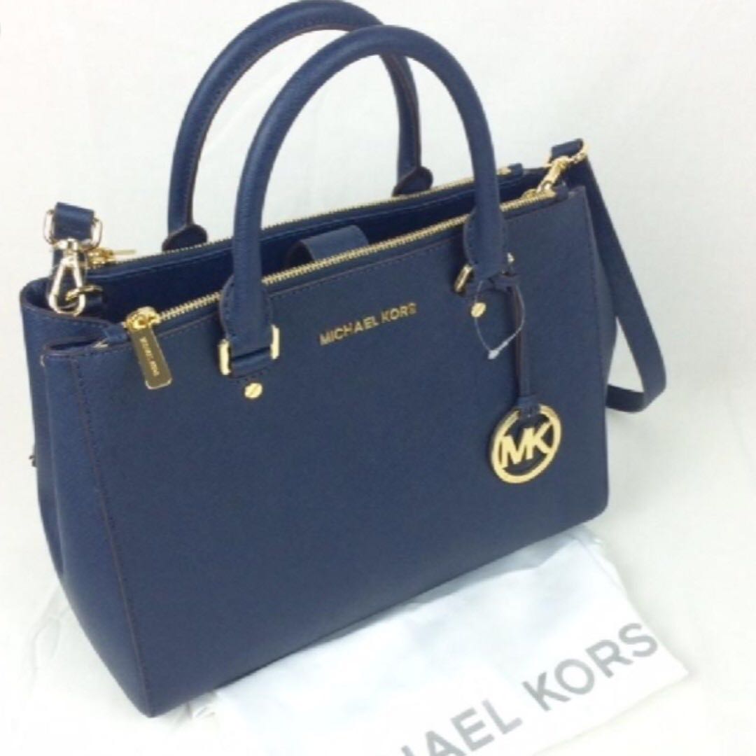 Michael Kors Sutton Medium Navy, Women 