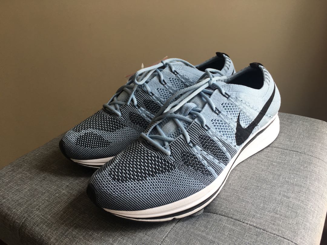 nike flyknit trainer blue