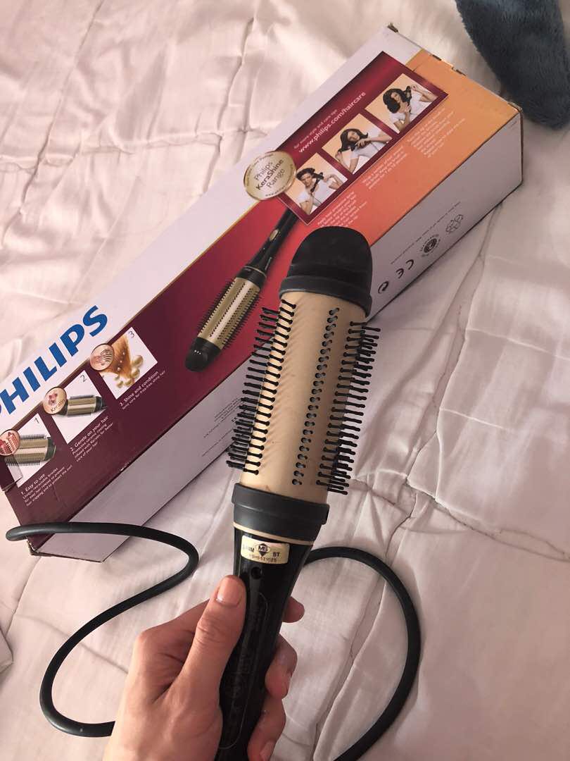 Kerashine heated styling brush top