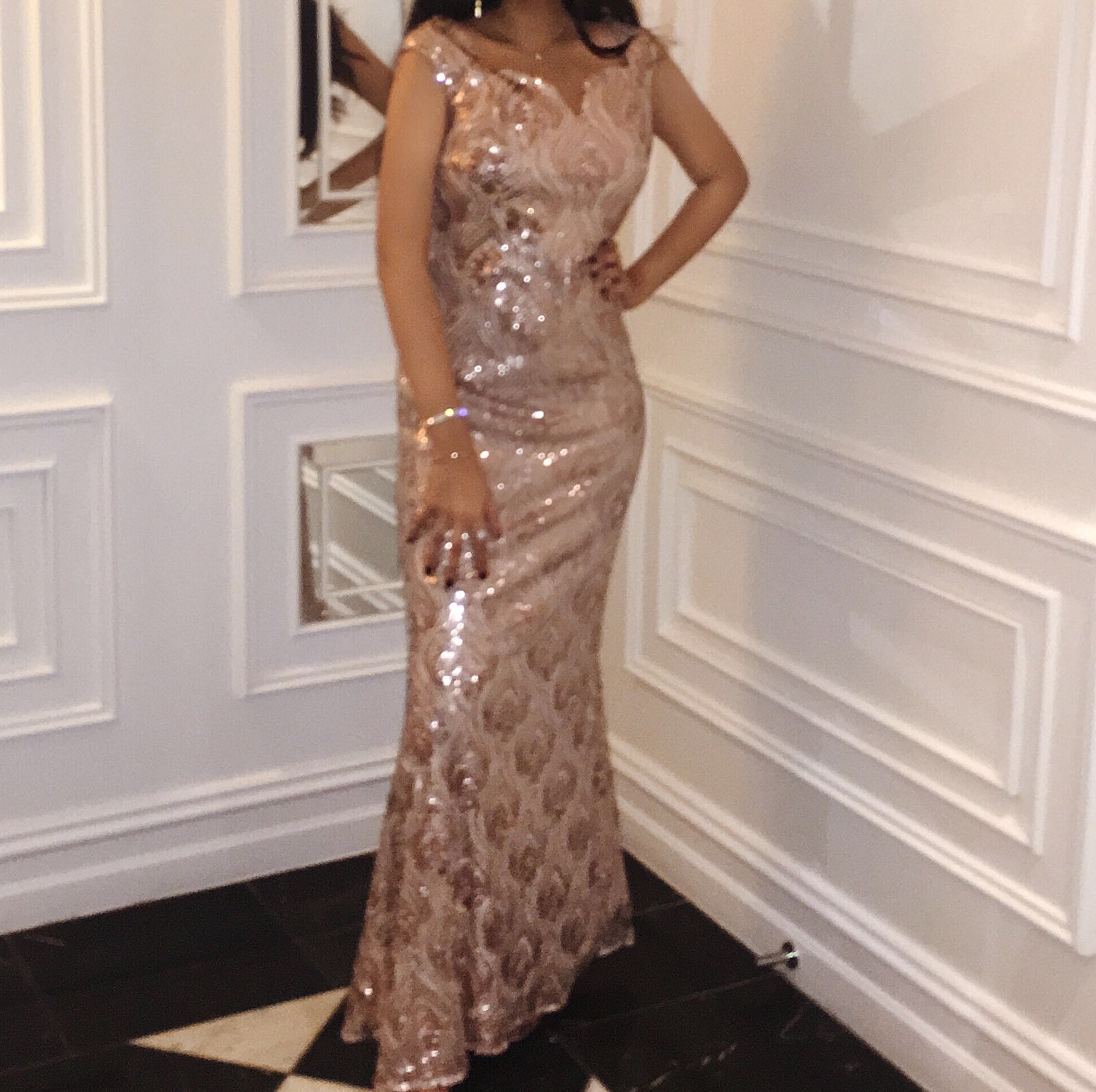 Rose Gold Formal Dress Women S Fashion Clothes On Carousell