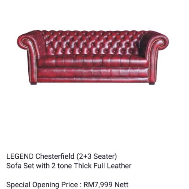 Royal Chesterfield Sofa Leather