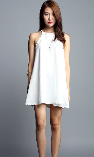 High neck flowy dress Outlet