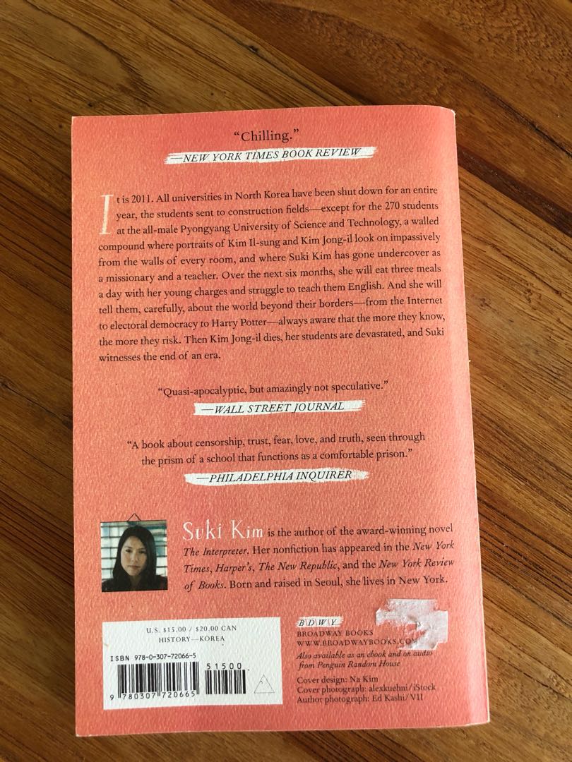 Without You There Is No Us By Suki Kim Books Stationery Non
