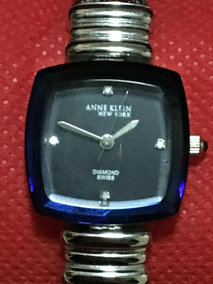 Anne klein hotsell diamond swiss watch