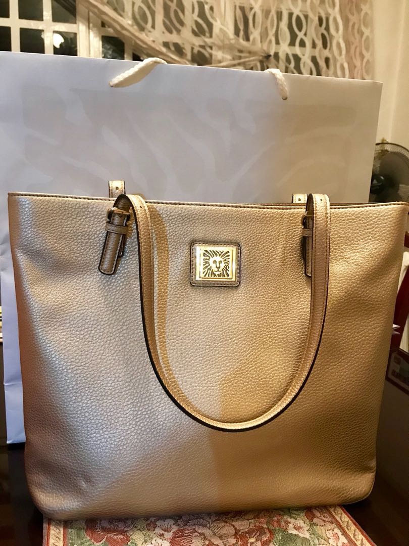 anne klein gold purse