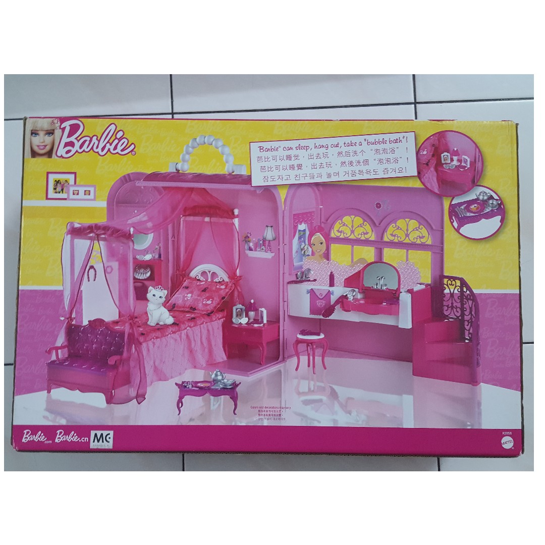 barbie bedroom playset