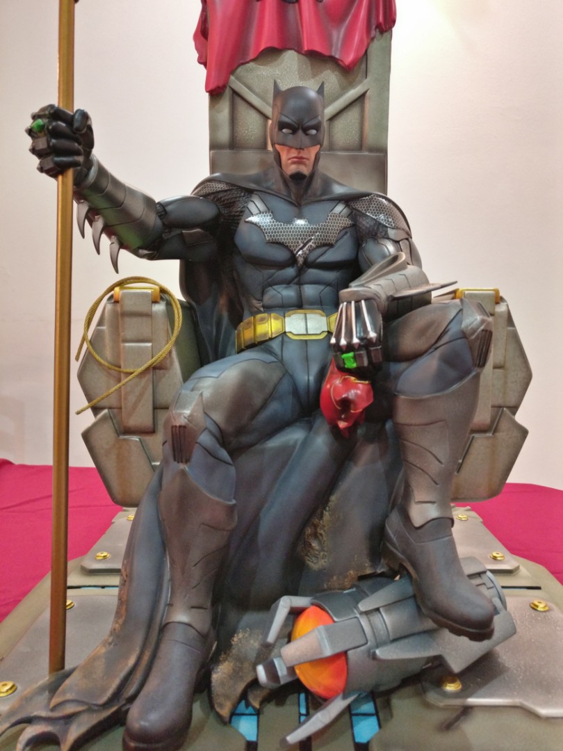 Batman on throne statue for sale sale