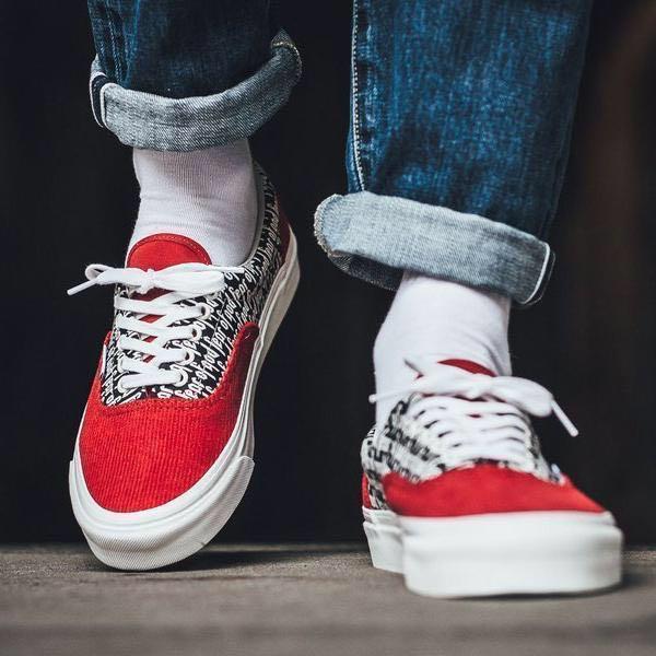 fear of god red vans