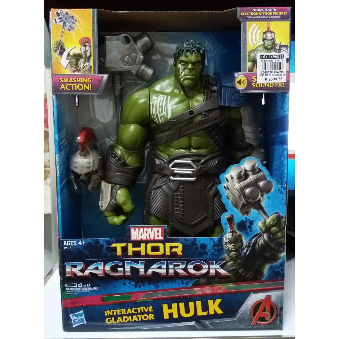 Brand New 13 5 Inch Thor Ragnarok Interactive Gladiator Hulk Action Figure Toy Toys Games Toys On Carousell