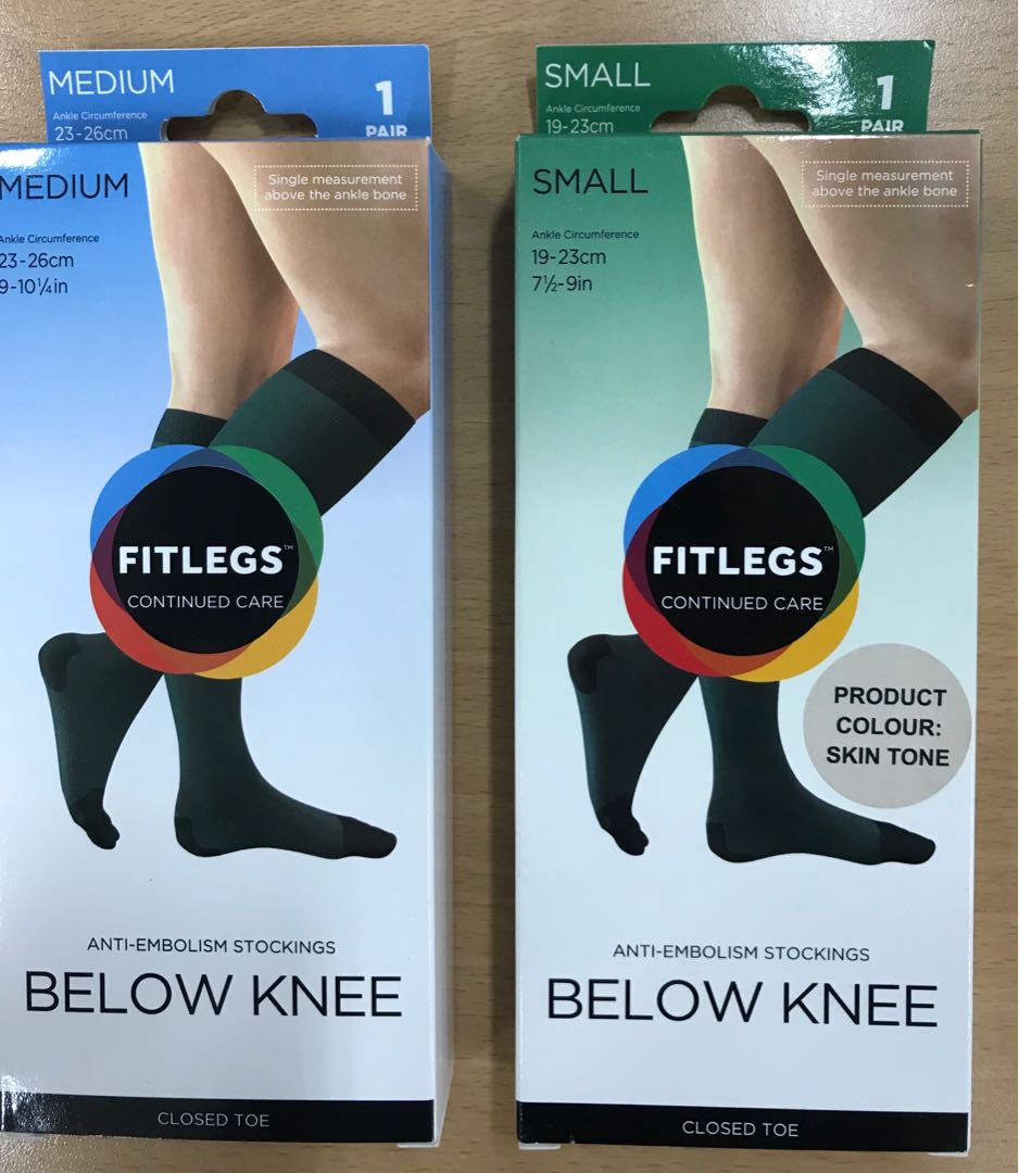 FitLegs Continued Care Below-Knee Closed-Toe Anti-Embolism