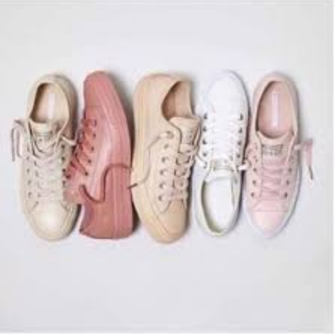 pink rose gold converse