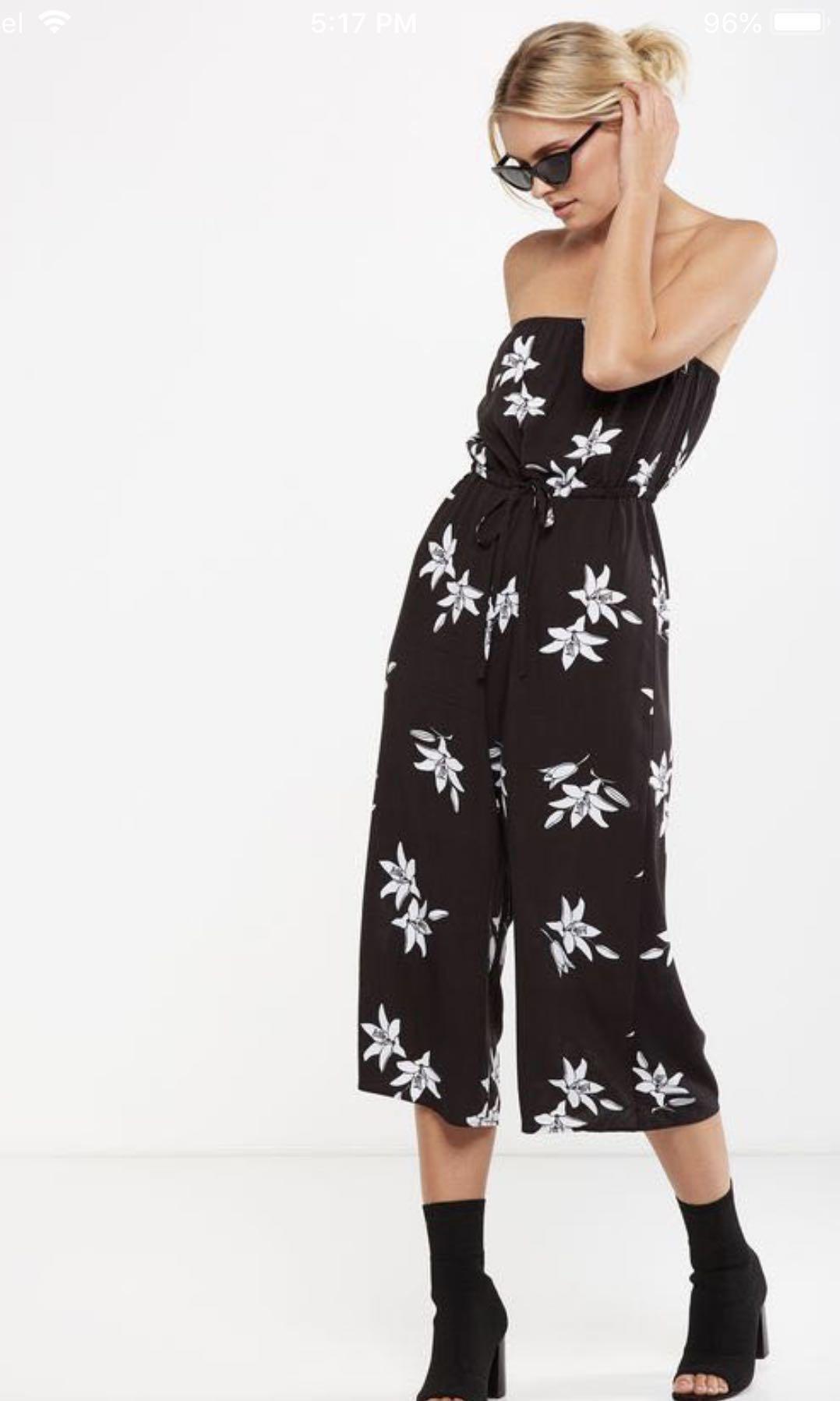 cotton on floral jumpsuit