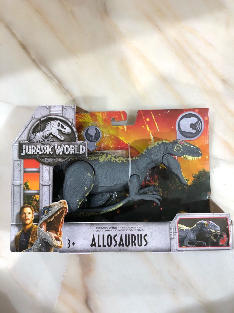 Jurassic world fallen kingdom allosaurus toy top