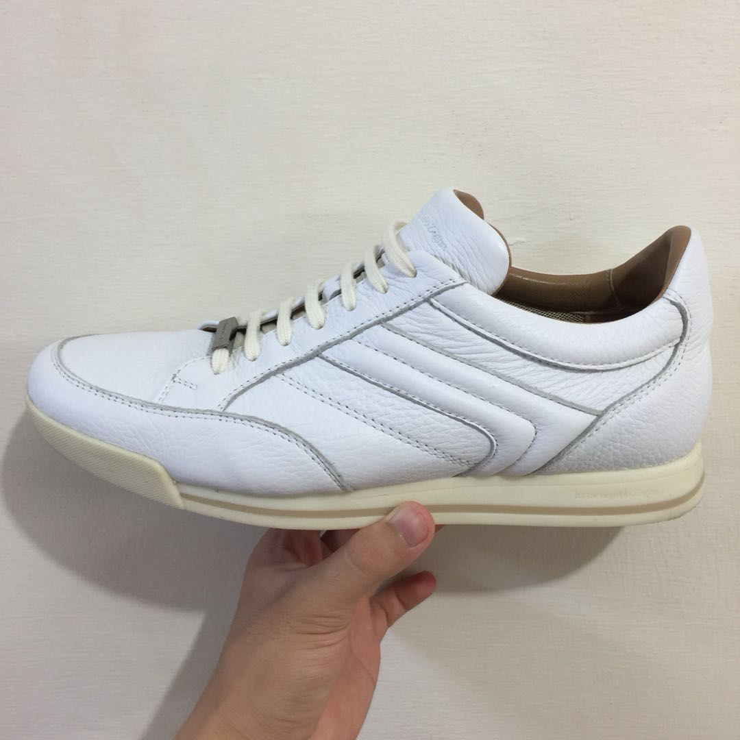 Ermenegildo Zegna White Sneakers Luxury Shoes On Carousell Fitted with perforated panels to the sides to support the. ermenegildo zegna white sneakers