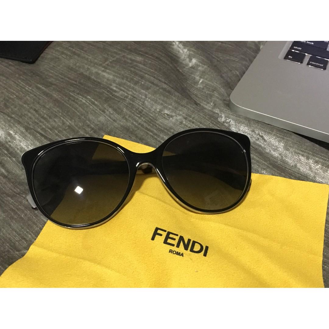 Fendi Black Cat Eye Women S Sunglasses Ff0078 S Du09o Luxury