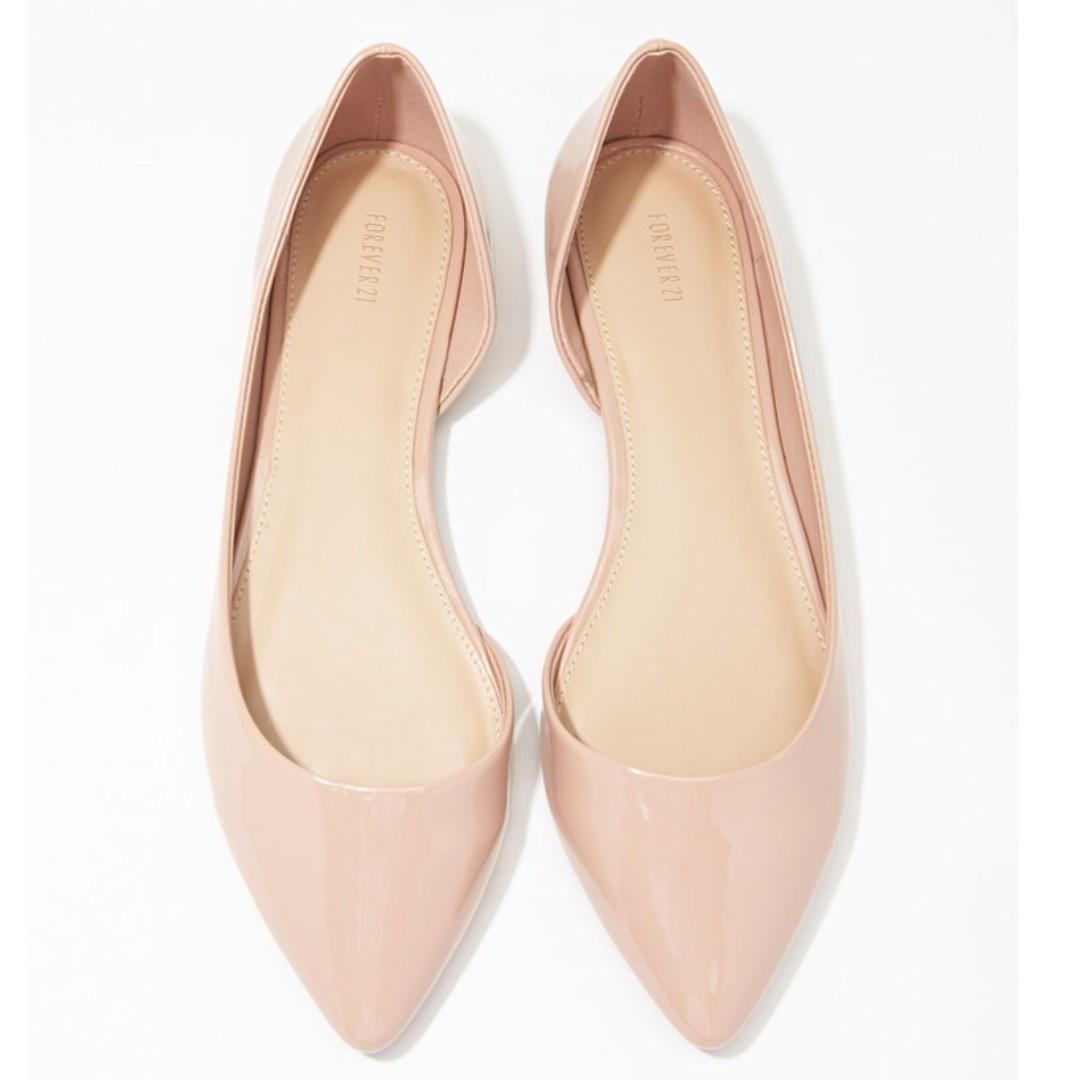blush pink flats