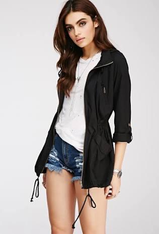 Hooded utility jacket forever 21 cheap