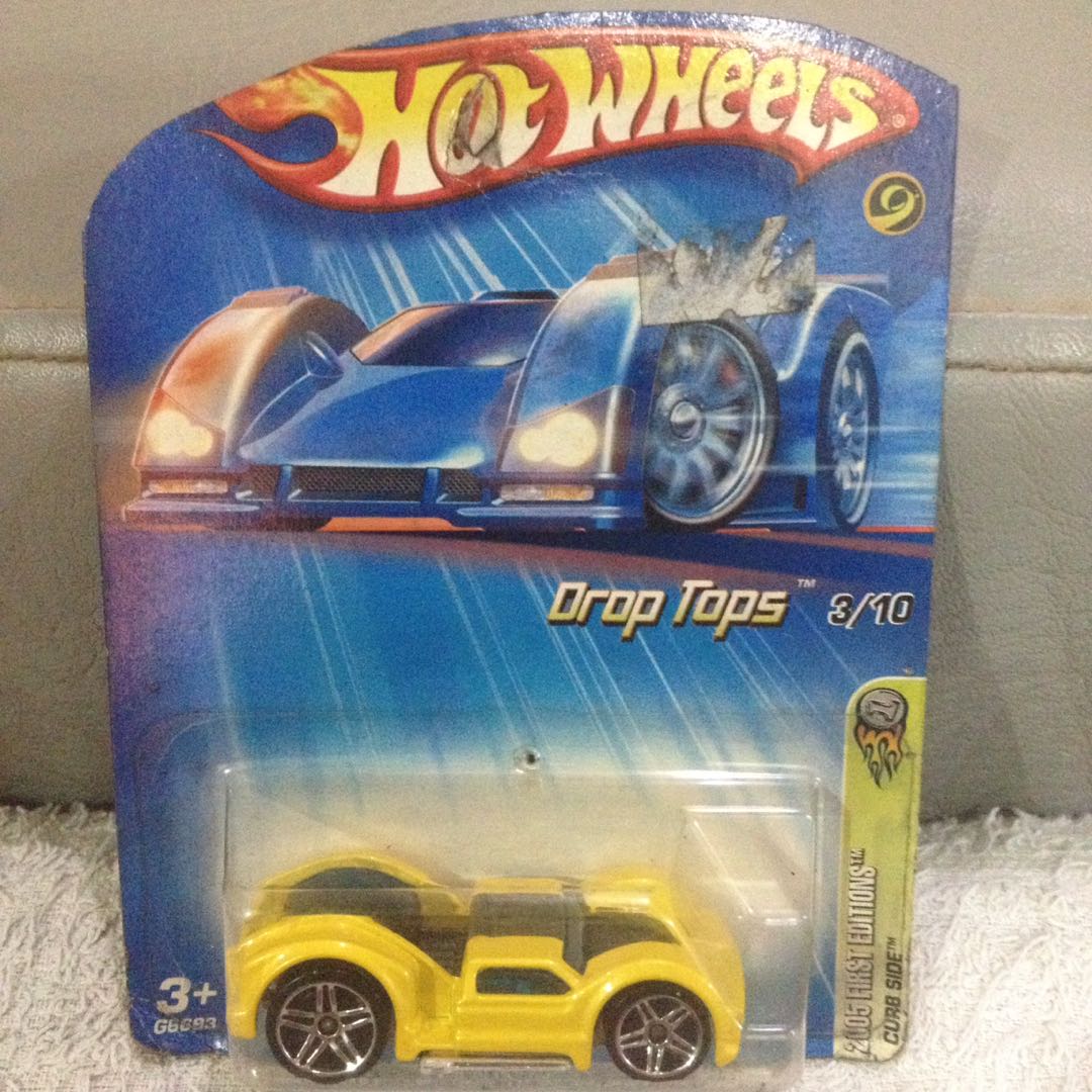 Hot Wheels Drop Tops 3/10 2005 First Editions Curb Side (Category: Vehicle & Diecast Models) located in Quezon City. Submitted by jigknot (Listing ID 174347925, Image 1). Description: Selling my for years kept Hot Wheels Drop Tops 3/10 2005 First Editions Curb Side Sealed What you see is what you get Mattel 2004 Visit my profile for more items for sale Thanks!.