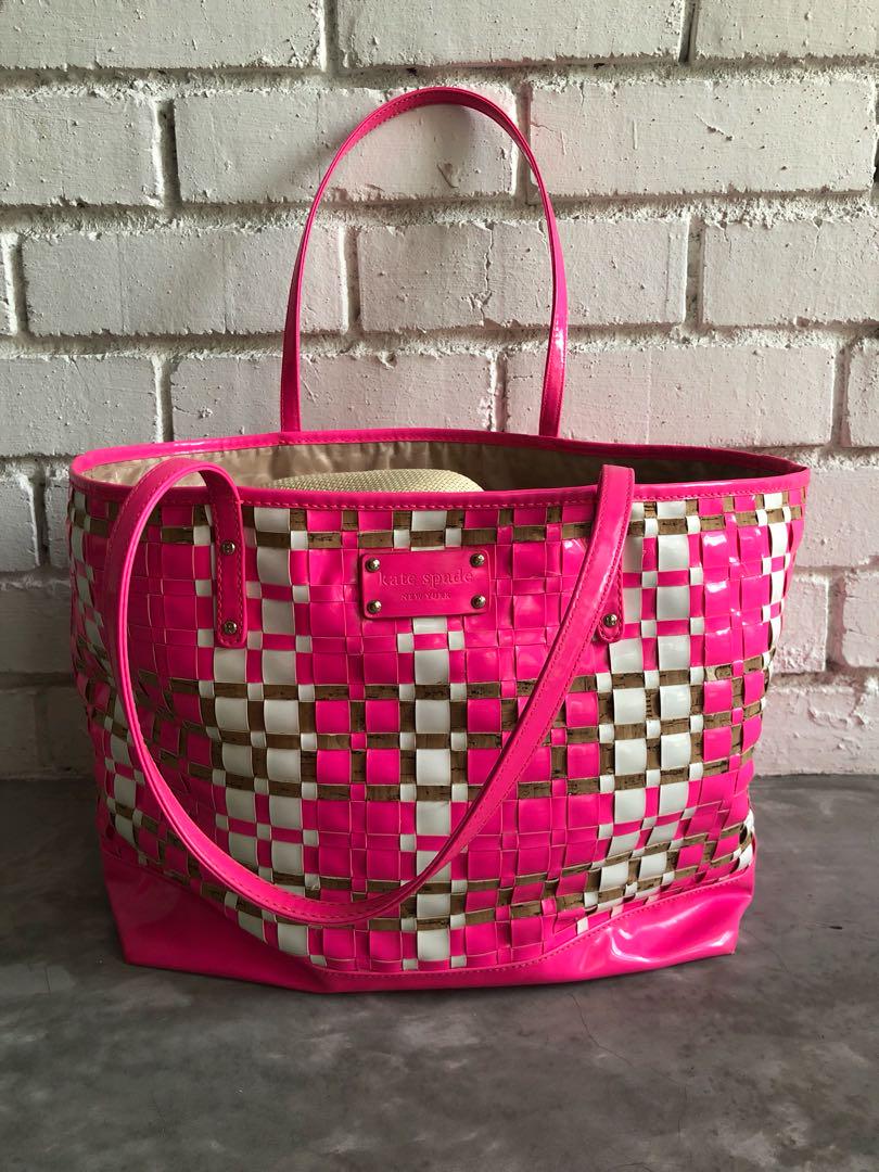 kate spade woven tote