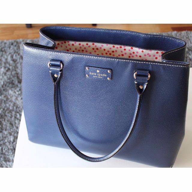 kate spade navy blue handbag