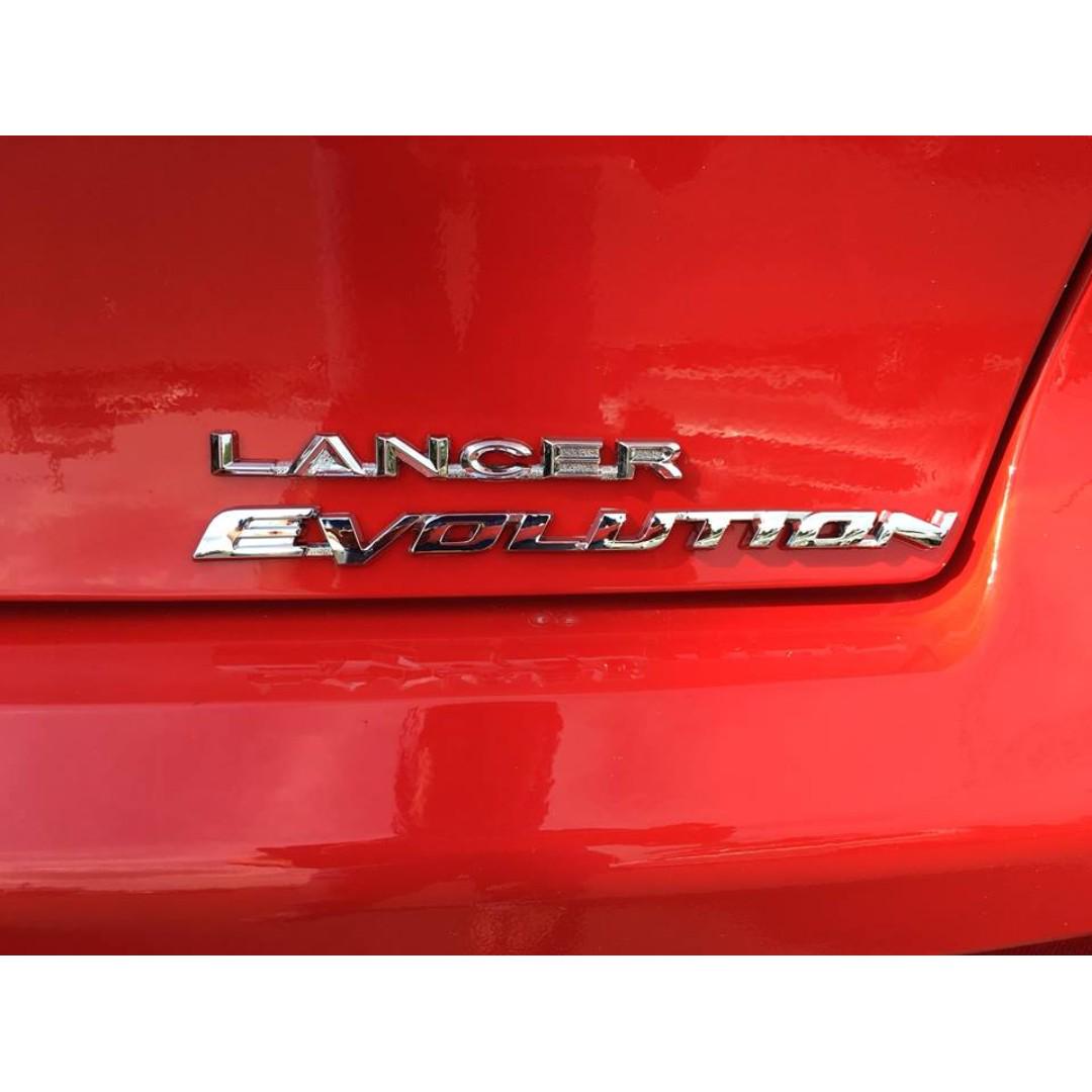 Mitsubishi Lancer Evolution Evo X 10 Chrome Logo Emblem (2/PCS Set