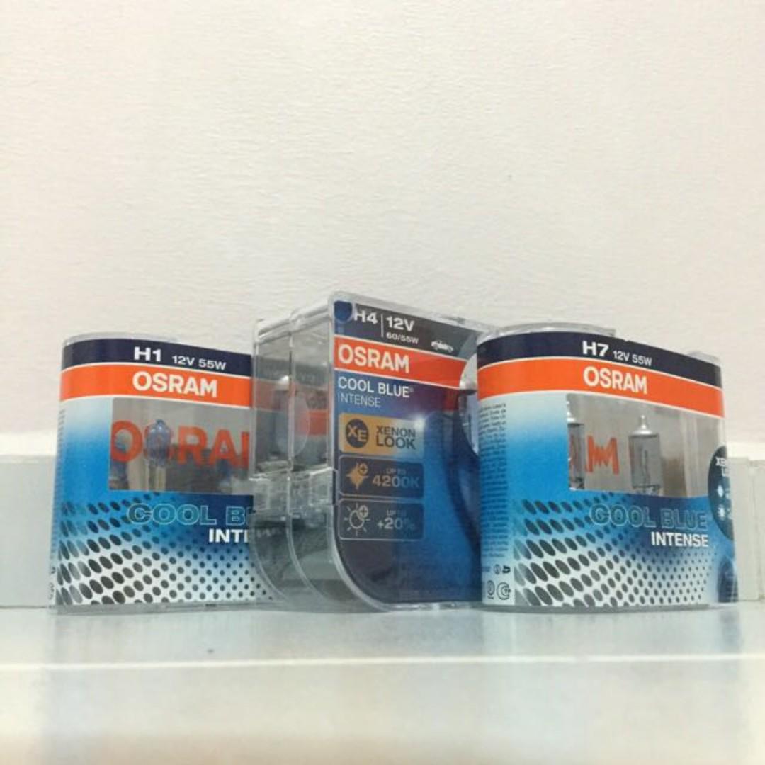 Osram Cool Blue Intense H1 H4 H7 H11 Hb4 Bulb Twin Pack Car Accessories Electronics Lights On Carousell