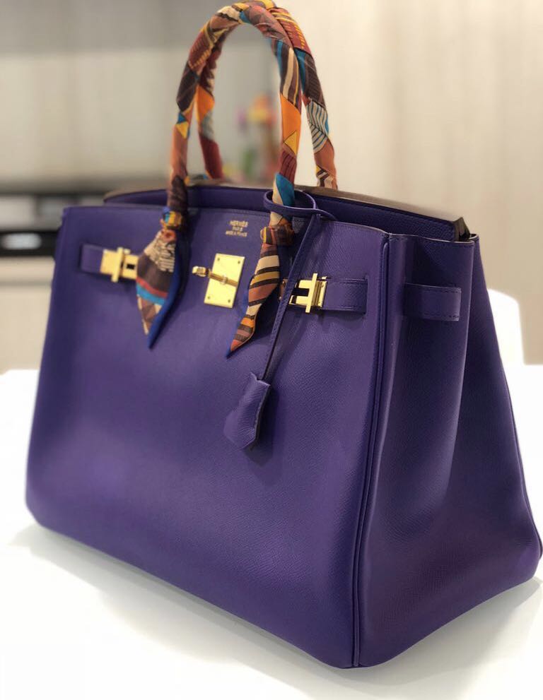 Rare Violet Hermes Epsom 35