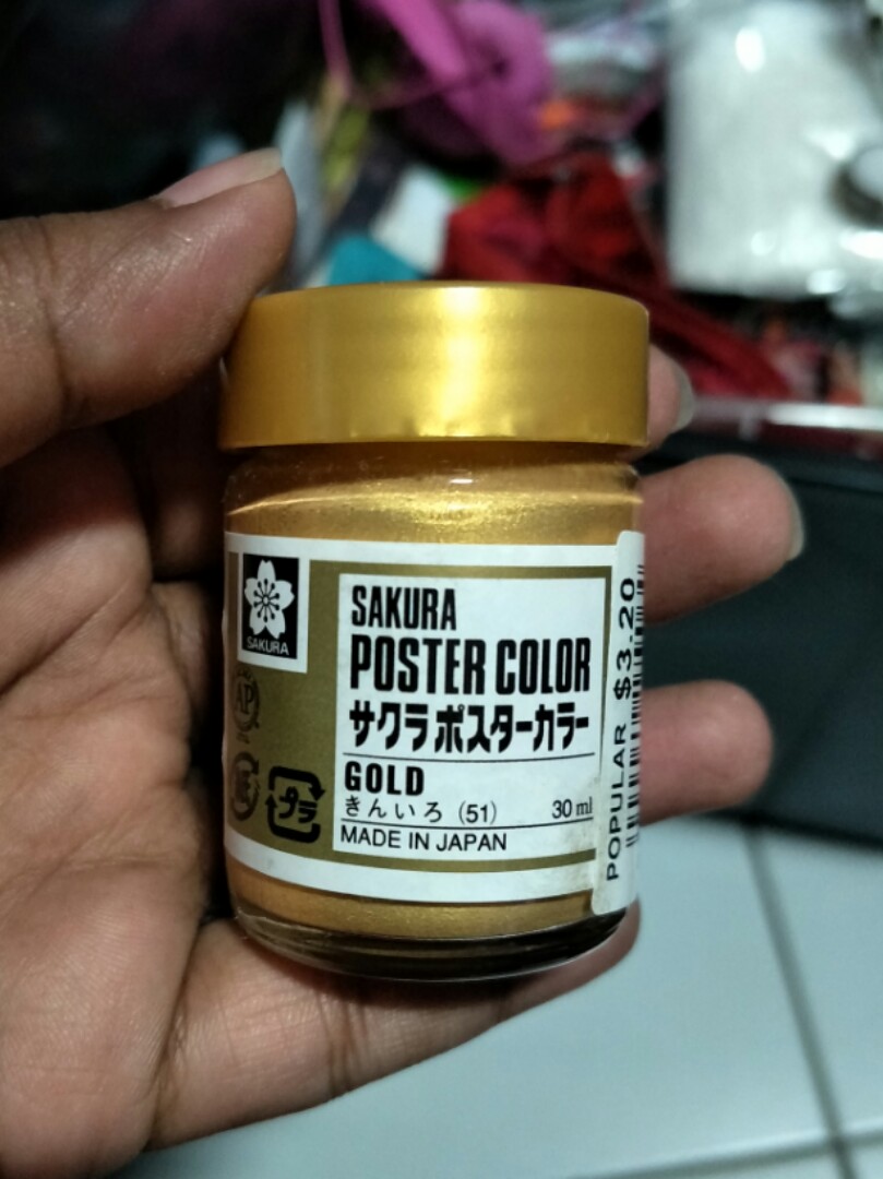 Sakura Gold Poster Colour, Design & Craft, Craft Supplies & Tools on ...