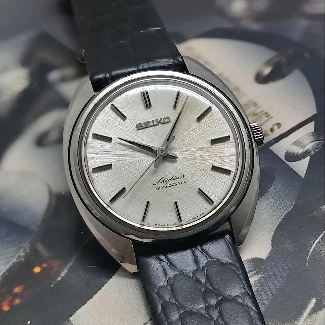 SEIKO SKYLINER 21 JEWELS DIASHOCK HAND WINDING WATCH 1967's, Luxury,  Watches on Carousell