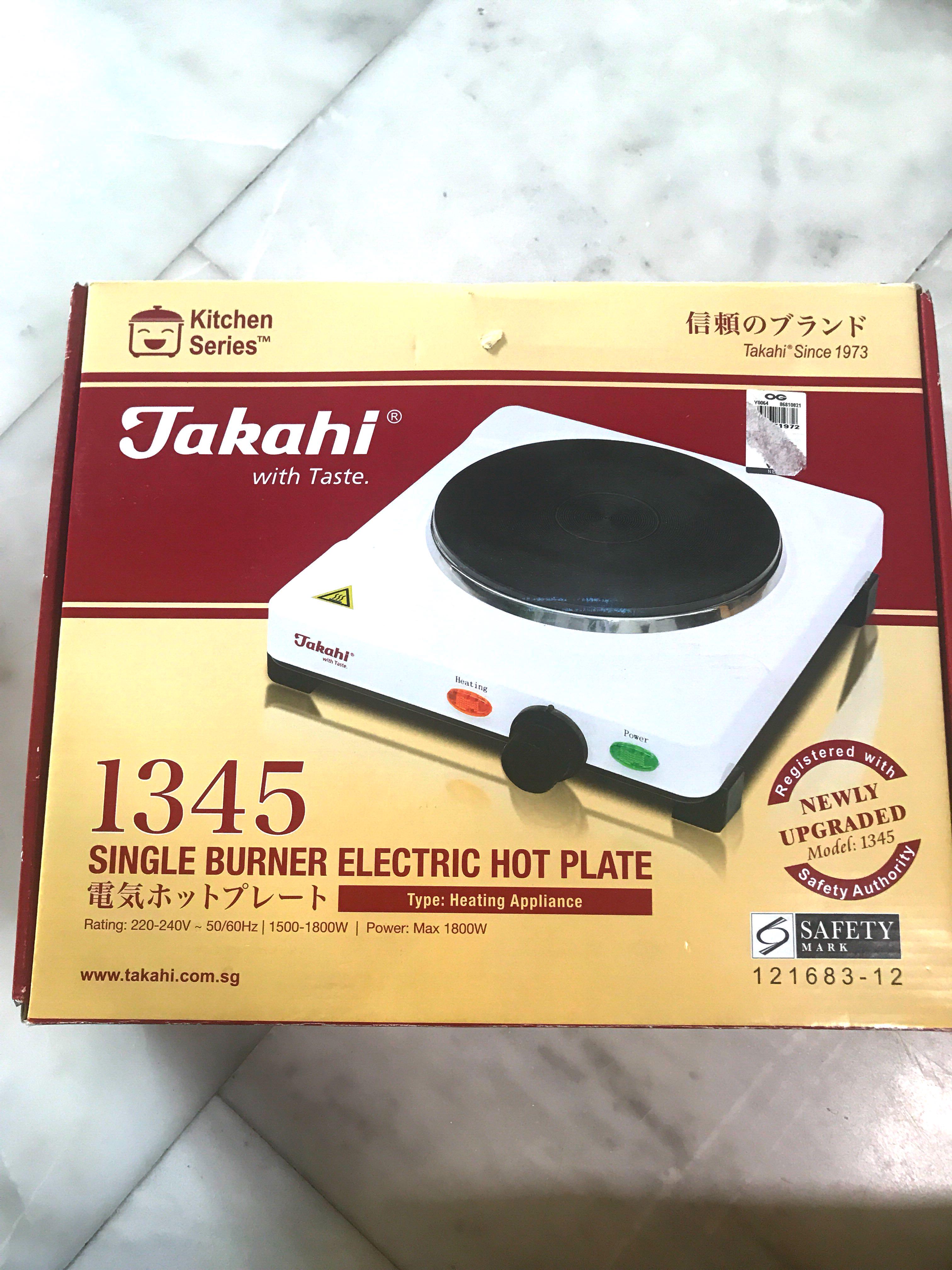 Single burner electric Hot Plate, TV & Home Appliances, Kitchen