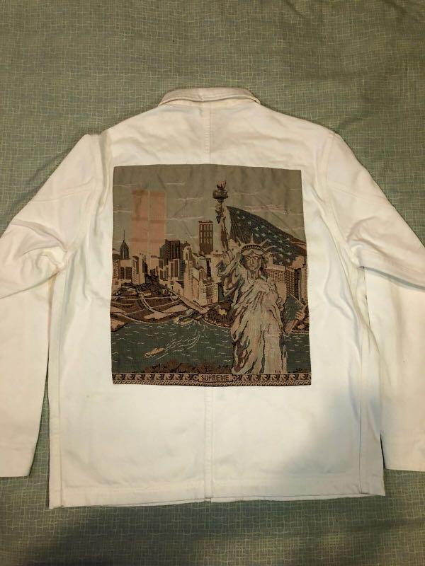 Supreme ny tapestry discount denim chore coat