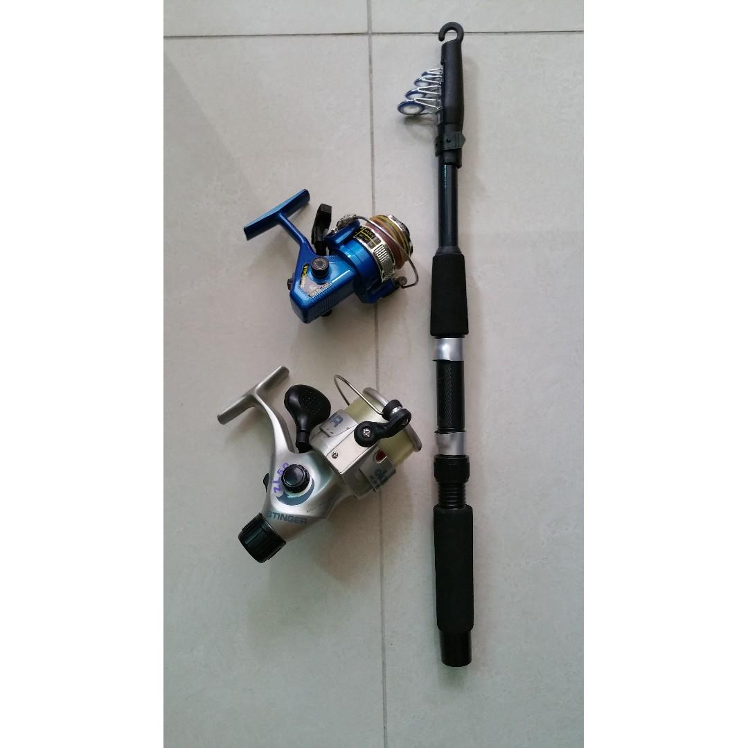 SureCatch and Okuma Fishing Reel and Telescopic fishing rod