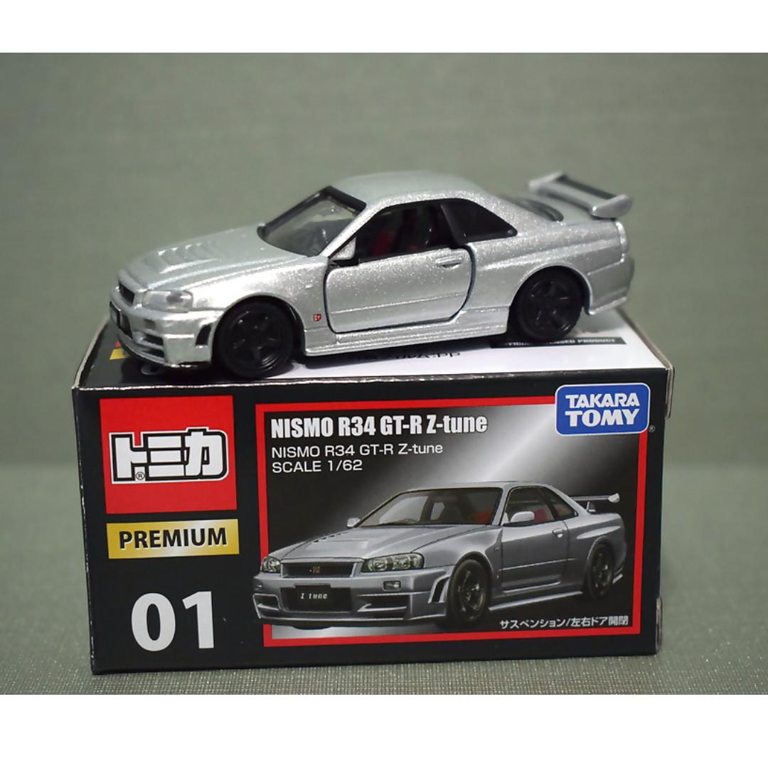 Takara Tomy Tomica Premium 01 Nissan Nismo R34 Gt R Z Tune 1 62 Diecast Car Toys Games Bricks Figurines On Carousell