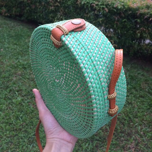 Tala Green - Rattan Bali Bag, Women's Fashion, Bags & Wallets, Cross ...