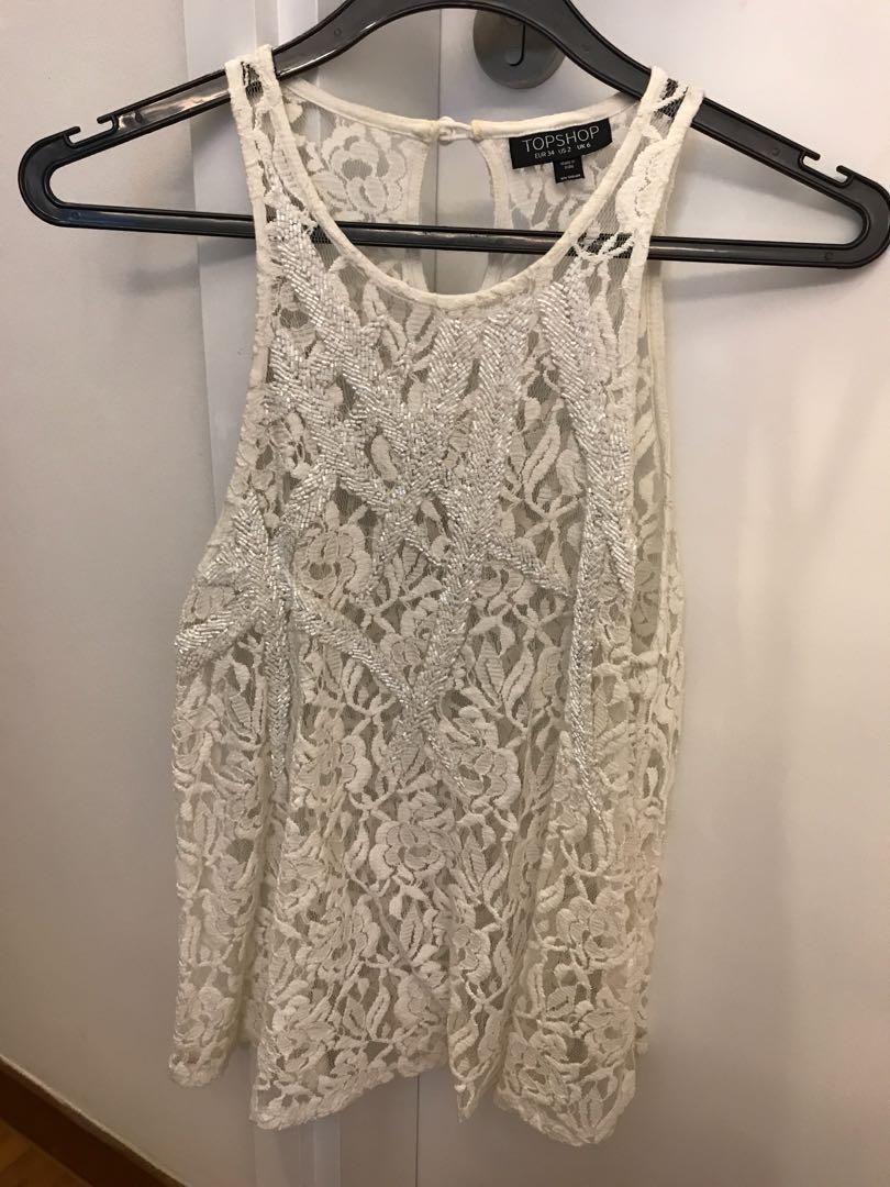 Topshop lace and beads discount