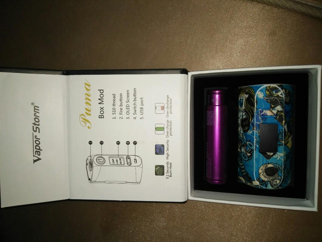Vapor Storm Puma 200w skali battery 2 biji