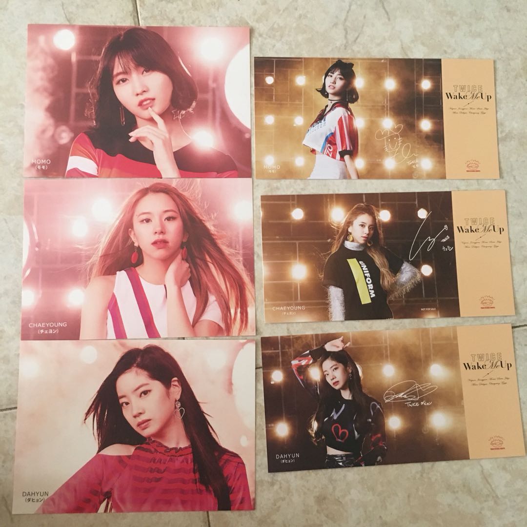 Wts Twice Wake Me Up Tower Records And Shibuya Flyer Photocard