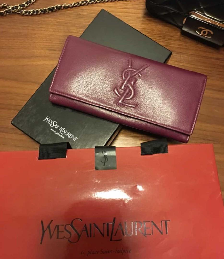 正品ysl 長夾皮夾saint Laurent聖羅蘭 名牌精品 精品包包在旋轉拍賣
