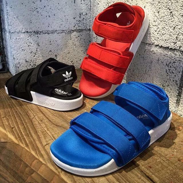 adidas adilette sandals blue