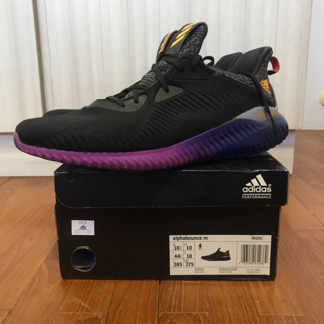 Adidas alphabounce shop shock purple