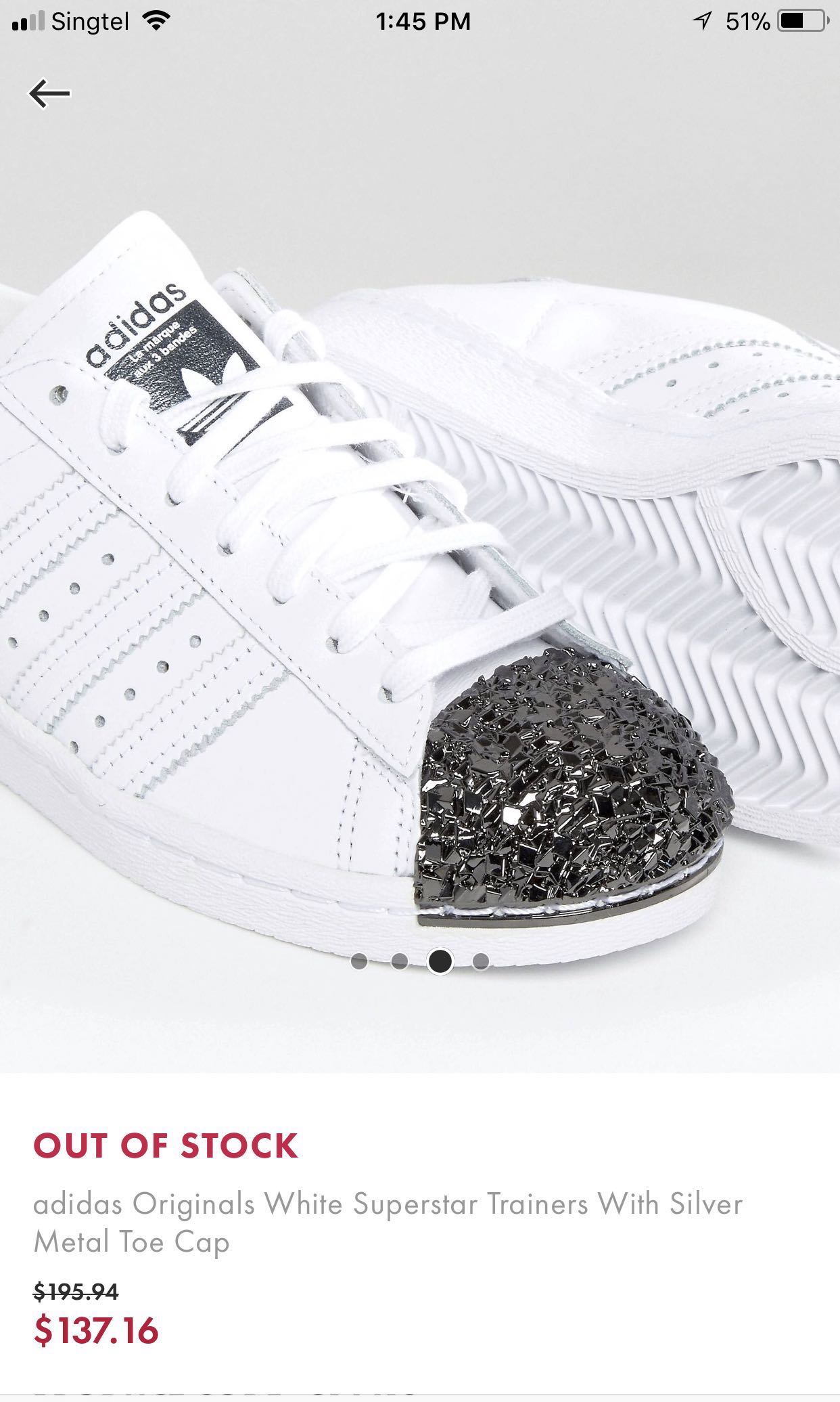 adidas originals grey metallic superstar trainers with silver toe cap