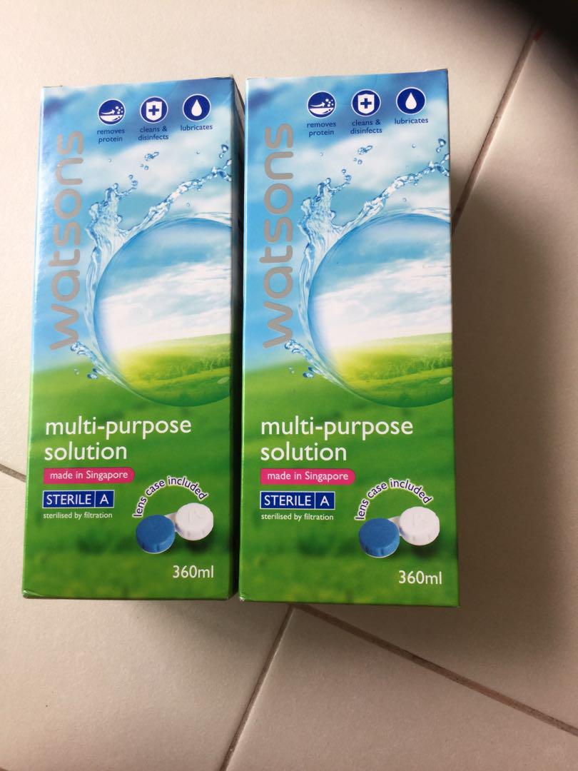 Both At 15 Watson Contact Lens Solution Health Beauty Face Skin Care On Carousell