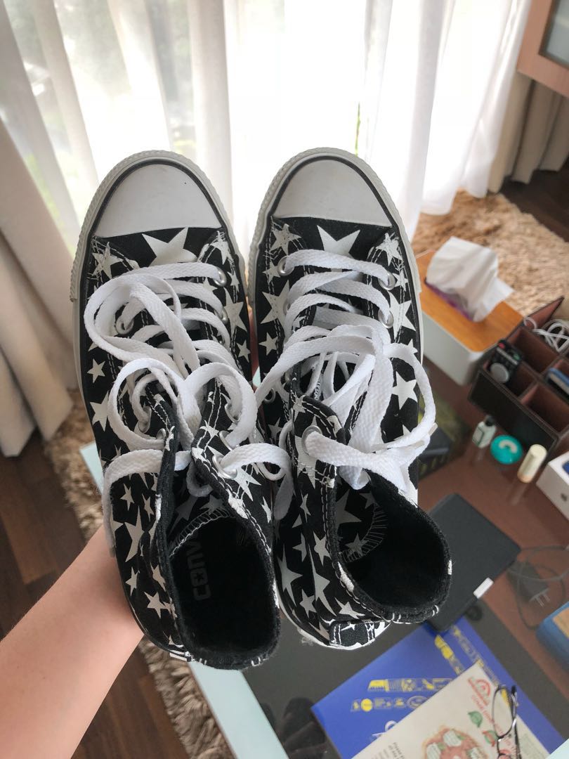 stüssy & converse high tops