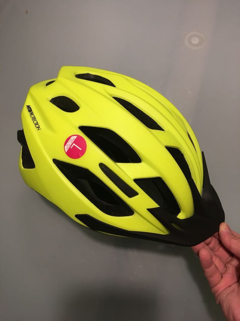 Decathlon Cycling Helmet Green Large Bicycles Pmds Bicycles Others On Carousell