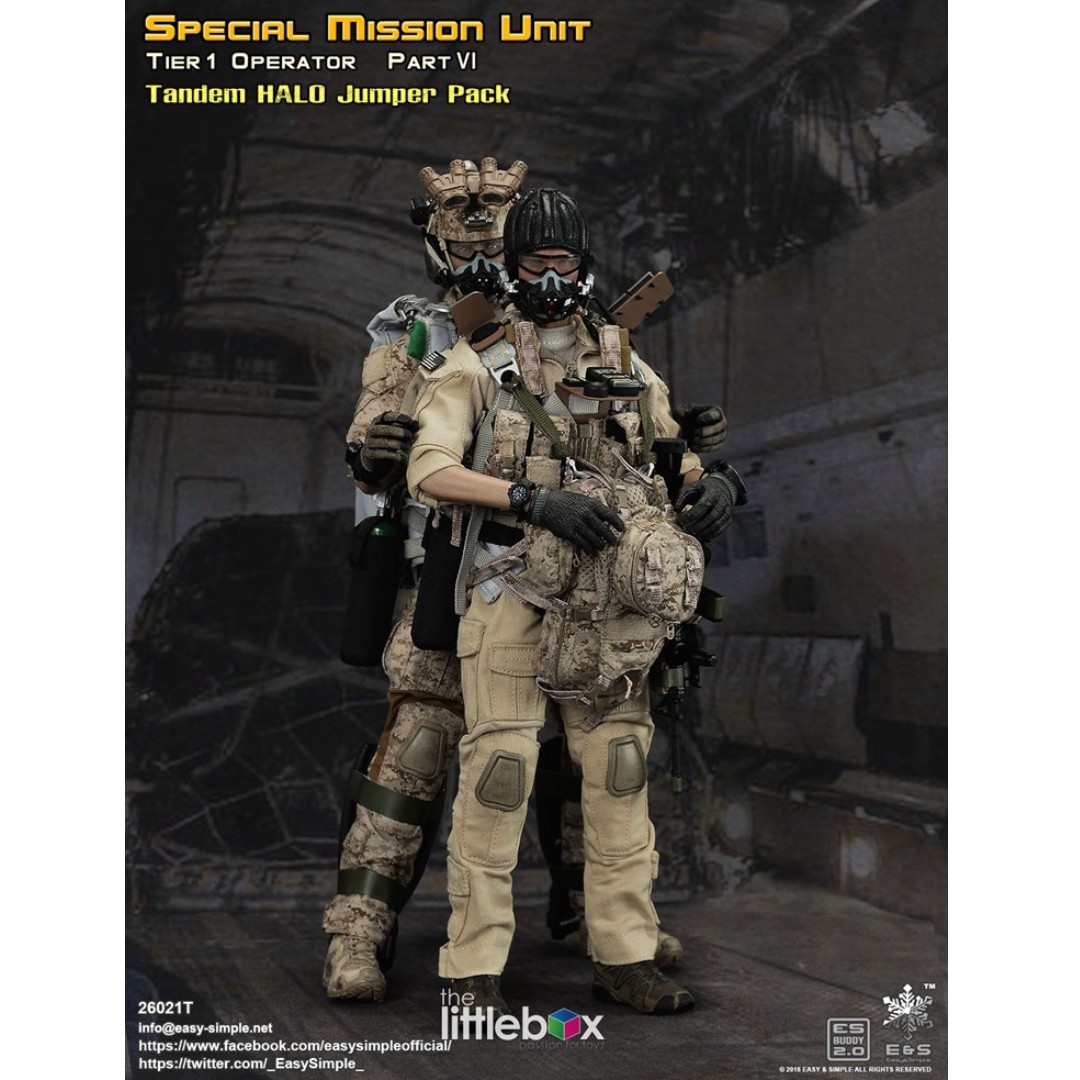 Easy & Simple E&S 1/6 Scale 26021T Tier 1 SMU Part VI Tandem HALO