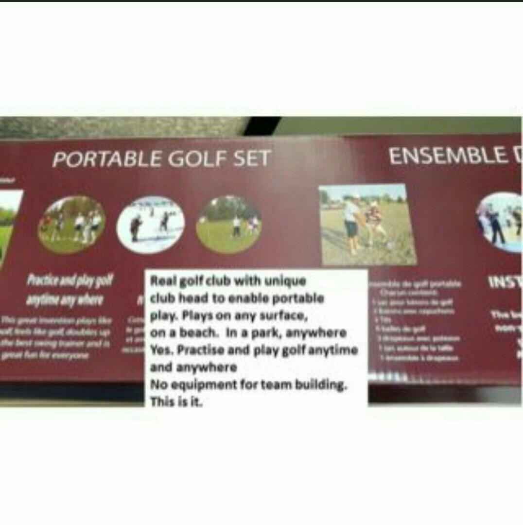 Golf (Category: Golf) located in Singapore. Submitted by heabl88 (Listing ID 174556787, Image 3). Description: Portable golf set for indoor & outdoor play. Suitable for beginners, children and adults. Excellent for corporate team-building activities and family fun. Price negotiable. PM your interest now!.
