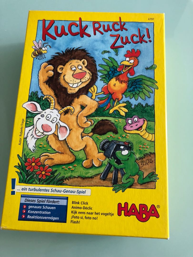 HABA Broad Game - Kuck Ruck Zuck, 兒童＆孕婦用品, 嬰兒玩具 - Carousell