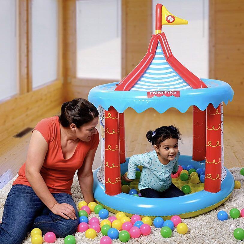 (InStock) FisherPrice Circus Inflatable Ball Pit (Brand New), Babies