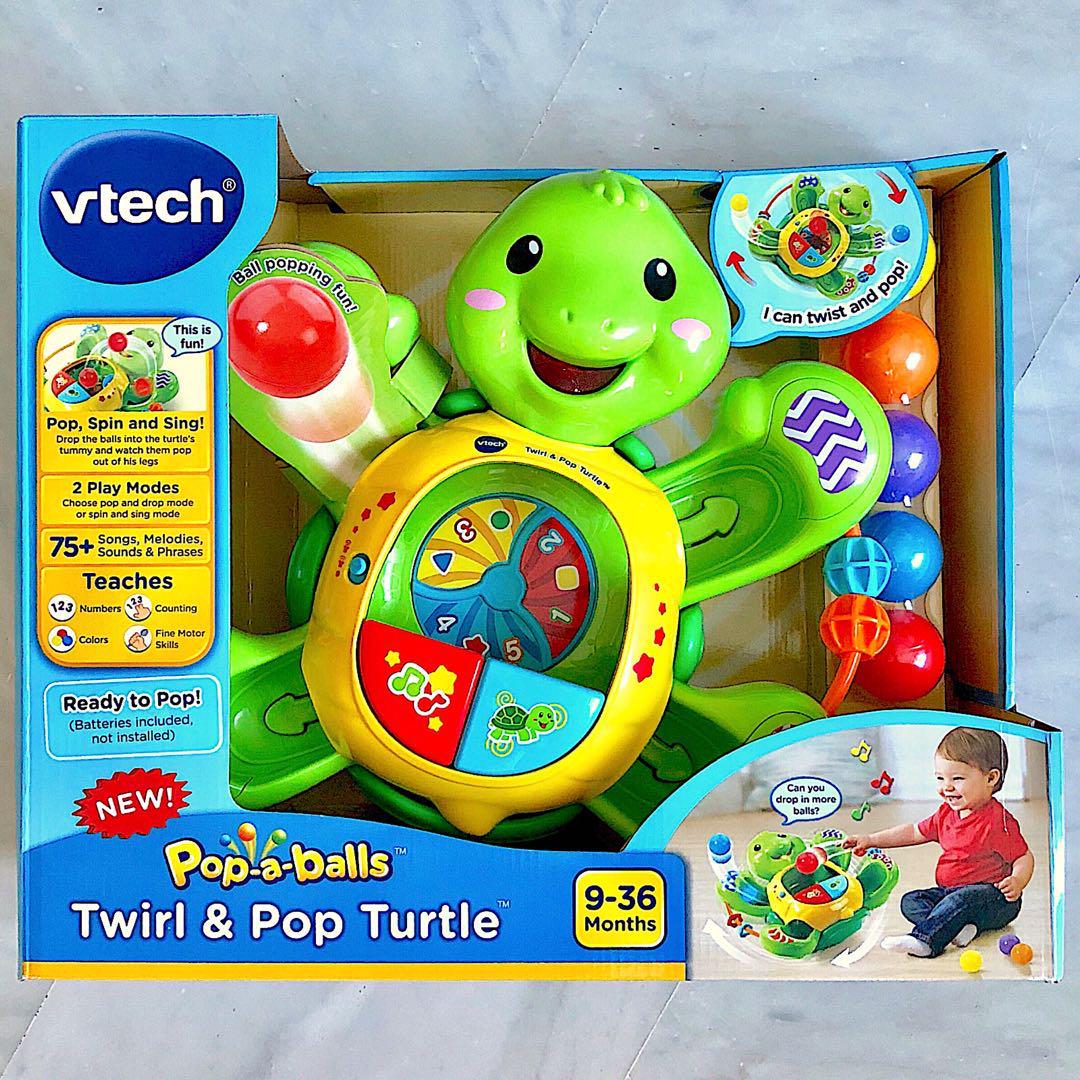 vtech pop a balls twirl and pop turtle