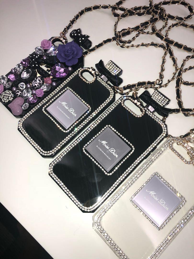 Miss Dior Perfume Sling Case Casing iphone 7 8 plus iphone